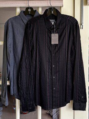 6 (Six) Made in Italy HIGH-END Designer LONG SLEEVE Men's SHIRTS Size S/M